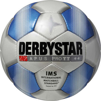 Derbystar Voetbal Apus Pro TT wit/blauw