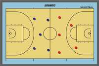 Sportec Basketbal magnetisch coachbord 90x 60 cm