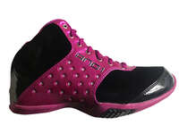 AND1 Basketbalschoen  Reign Mid Women Pink zwart zilver