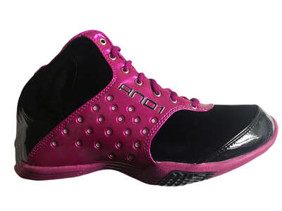 AND1 Basketbalschoen  Reign Mid Women Pink zwart zilver