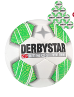 Derbystar Voetbal Atmos TT 1206 10 stuks met gratis ballenzak en pomp