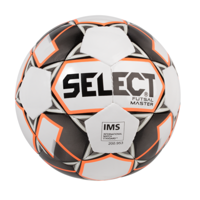 Select Voetbal Futsal Master Shiny Wit Oranje Zwart 1043446061