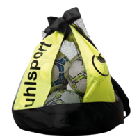 Uhlsport Ballenzak voor 16 ballen Zwart fluogeel