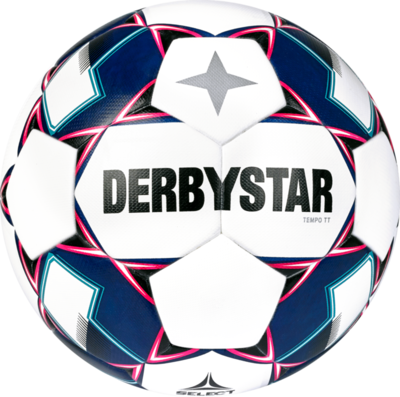 Derbystar Voetbal Tempo TT V22 wit blauw 1179