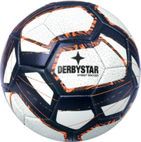 Derbystar Voetbal Street Soccer wit blauw oranje V22 1548 maat 5