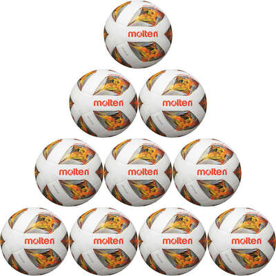 Molten Voetbal Jeugd F5A3129-O S-Light 10 stuks met gratis ballenzak en pomp