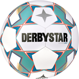 Derbystar Voetbal Stratos V23 Light 1043 wit blauw oranje