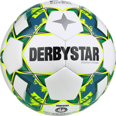 Derbystar Voetbal Futsal Stratos Wit geel blauw 1555