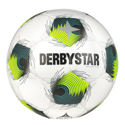 Derbystar Voetbal Brillant TT Wit geel groen V24 1450