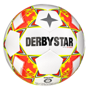 Derbystar Voetbal APUS Light DB Wit Geel Blauw V24 1047