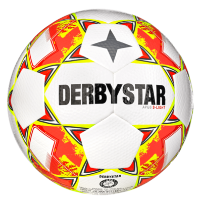 Derbystar Voetbal APUS Light DB Wit Geel Blauw V24 1047