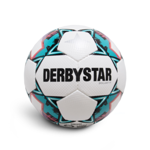 DerbyStar Voetbal Brillant TT V24 Wit Groen Zwart 1504 10 stuks met gratis Eredivisie ballenzak en pomp