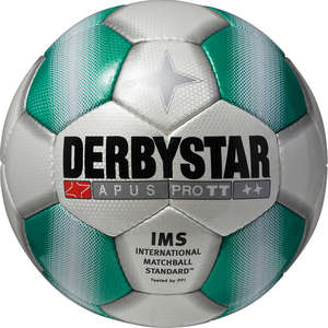 Derbystar Voetbal Apus Pro TT wit/groen