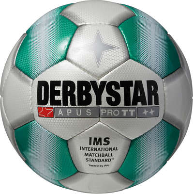 Derbystar Voetbal Apus Pro TT wit/groen