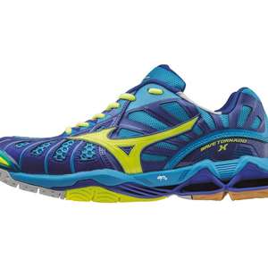 Mizuno Wave tornado X Unisex Blauw Geel