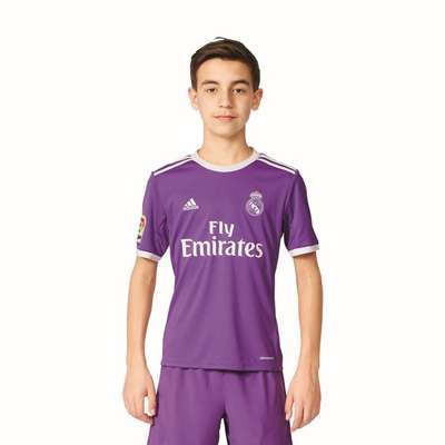 Adidas Real Madrid Away Jersey Kids Purple