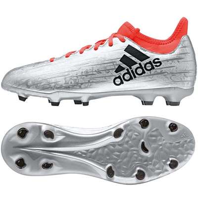 Adidas X 16.3 FG Jr. Silver Voetbalschoen