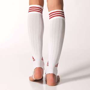 Adidas 3 Stripe Stirrup Stutzen Wit/Rood
