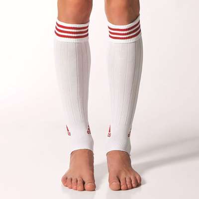 Adidas 3 Stripe Stirrup Stutzen Wit/Rood