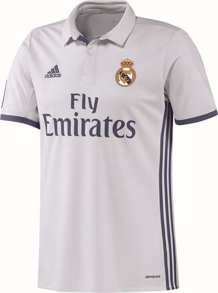 Stadscentrum Patch wenkbrauw Adidas Real Madrid thuisshirt 16/17 wit voor € 89,95 inclusief BTW  exclusief verzendkosten