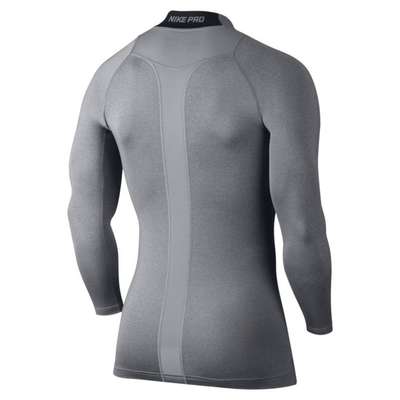 Nike Cool Compression LS Mock Top Grey