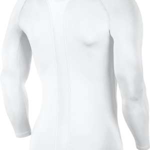 Nike Cool Compression LS Mock Top White