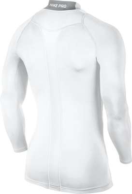 Nike Cool Compression LS Mock Top White