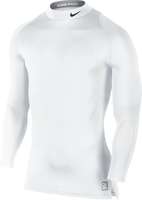 Nike Cool Compression LS Mock Top White
