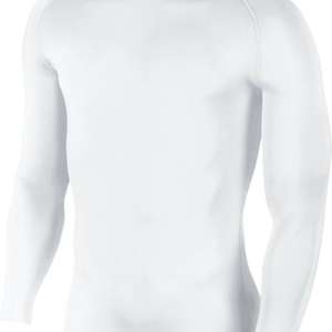 Nike Cool Compression LS Mock Top White