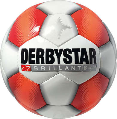 Derbystar Voetbal Brillant S-Light Wit rood oranje