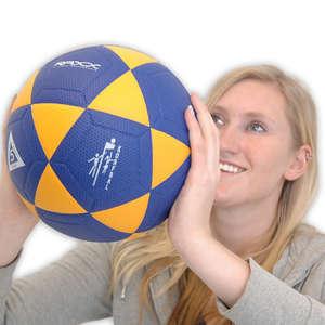 Raxx Korfbal College Line maat 5 geel blauw