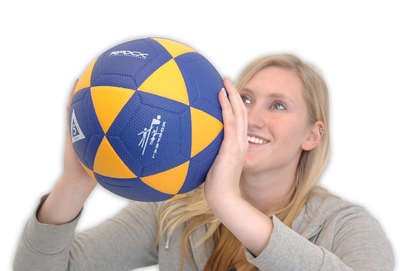 Raxx Korfbal College Line maat 5 geel blauw