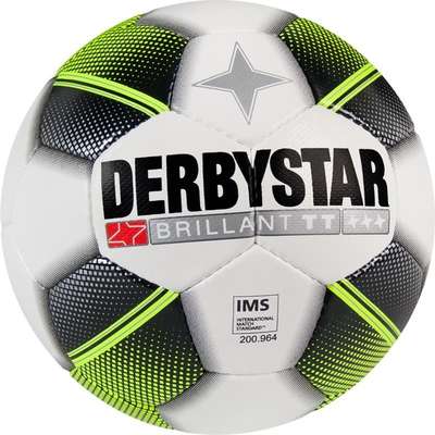 Derbystar Voetbal Brillant TT -  wit/zwart/fluo