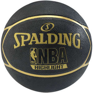 Spalding Basketbal NBA Highlight Zwart/Goud