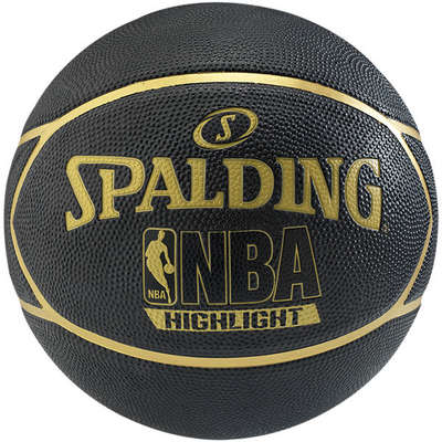 Spalding Basketbal NBA Highlight Zwart/Goud