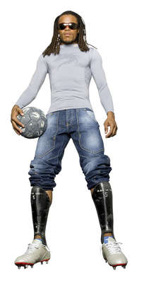 Derbystar Voetbal Monta Replica Streetball Zwart/Geel 