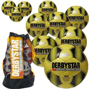 Derbystar Voetbal Apus Pro TT 10 stuks met gratis ballenzak en pomp