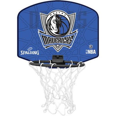 Spalding Basketbal Miniboard Dallas Mavericks Blauw