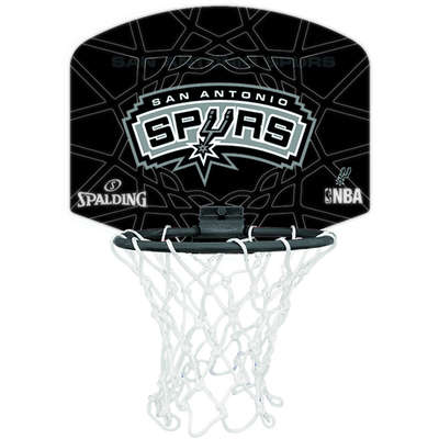 Spalding Basketbal Miniboard San Antonio Spurs zwart/grijs
