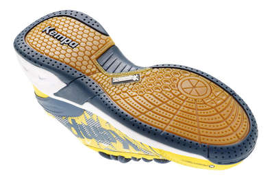 Kempa Schoenen Attack One Junior geel grijs wit