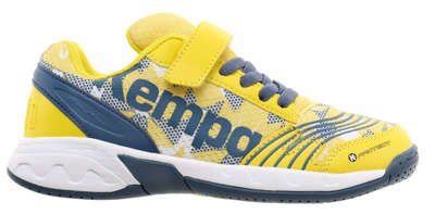 Kempa Schoenen Attack One Junior geel grijs wit