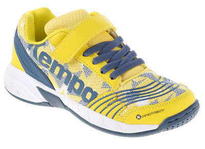 Kempa Schoenen Attack One Junior geel grijs wit