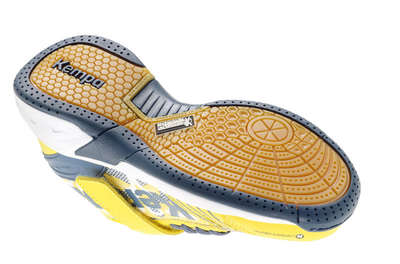 Kempa Schoenen Attack One Junior geel grijs wit