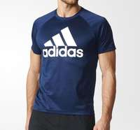 Adidas T-Shirt D2M Logo Navy 