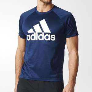 Adidas T-Shirt D2M Logo Navy 