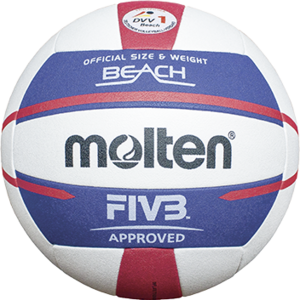 Molten Beachvolleybal V5B5000 Wit blauw rood
