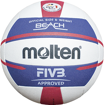 Molten Beachvolleybal V5B5000 Wit blauw rood