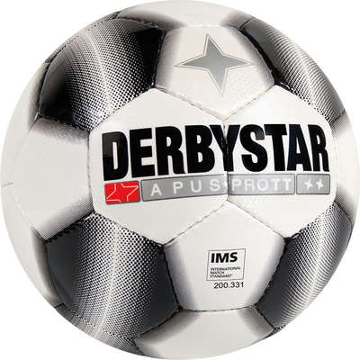 Derbystar Voetbal Apus Pro TT wit/zwart