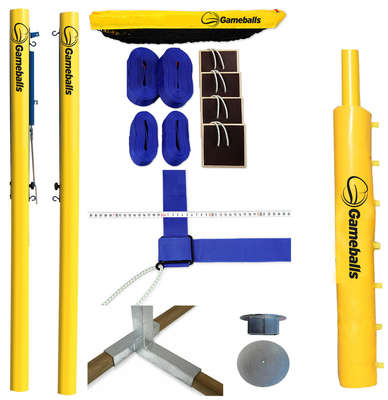 Gameballs Beachvolleybal Set Pro Plus stationair