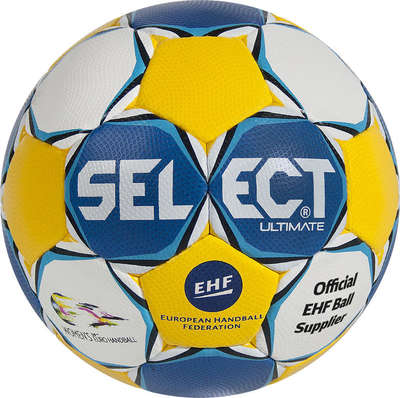 Select Handbal Ultimate EC wit/blauw/geel maat 3